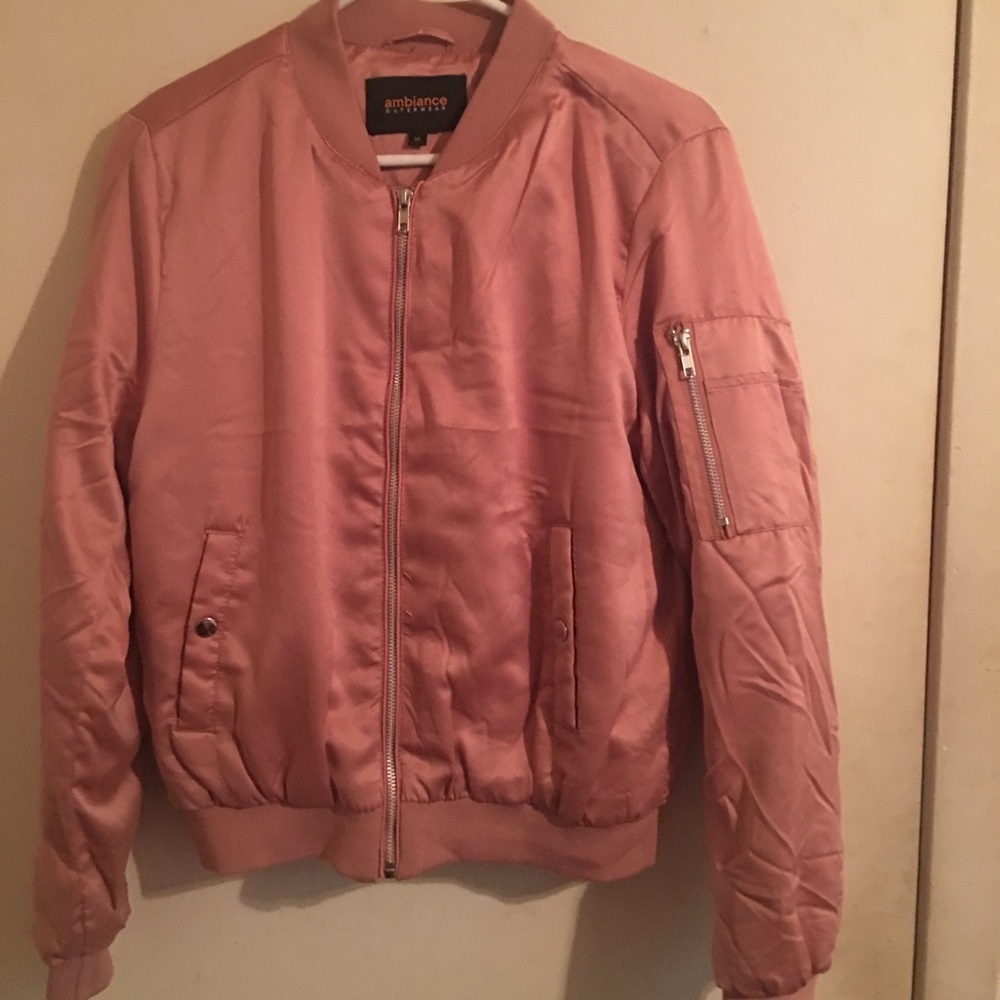 Pink satin jacket